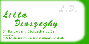 lilla dioszeghy business card